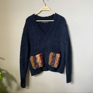 ZARA wool/mohair blend knit sweater size small